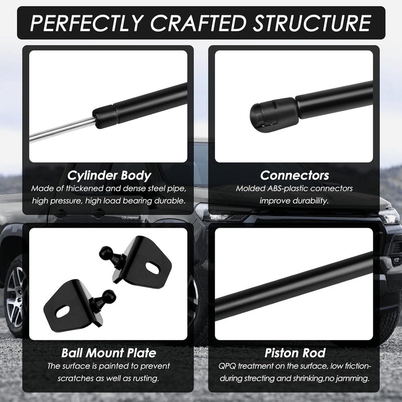 TECHPICCO Hood Lift Support for Chevy Colorado/Canyon 2023-2024 - Image 4
