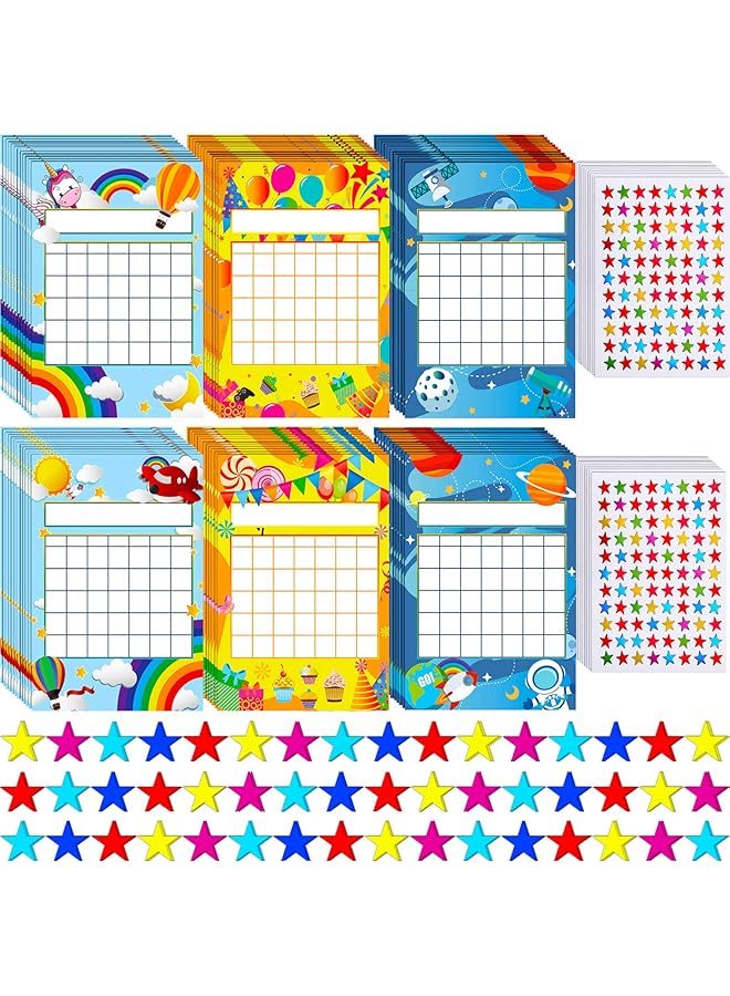 erorex 122 Piece Sticker Set: Incentive And Chore Chart For Kids With 1760 Colorful Star Stickers - Image 1