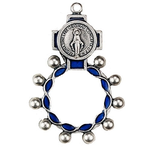 BBS Blue Miraculous Rosary Ring (94-21) - Image 3