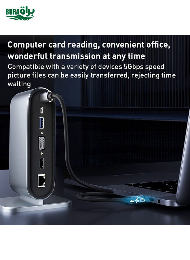 BYL-2201 12 in 1 USB-C / Type-C HUB Adapter