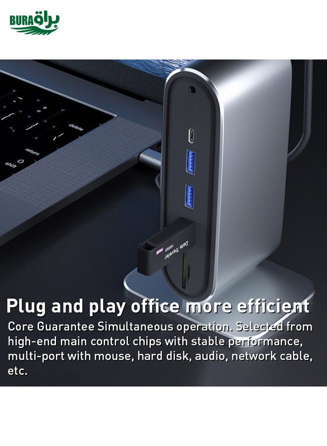 BYL-2201 12 in 1 USB-C / Type-C HUB Adapter