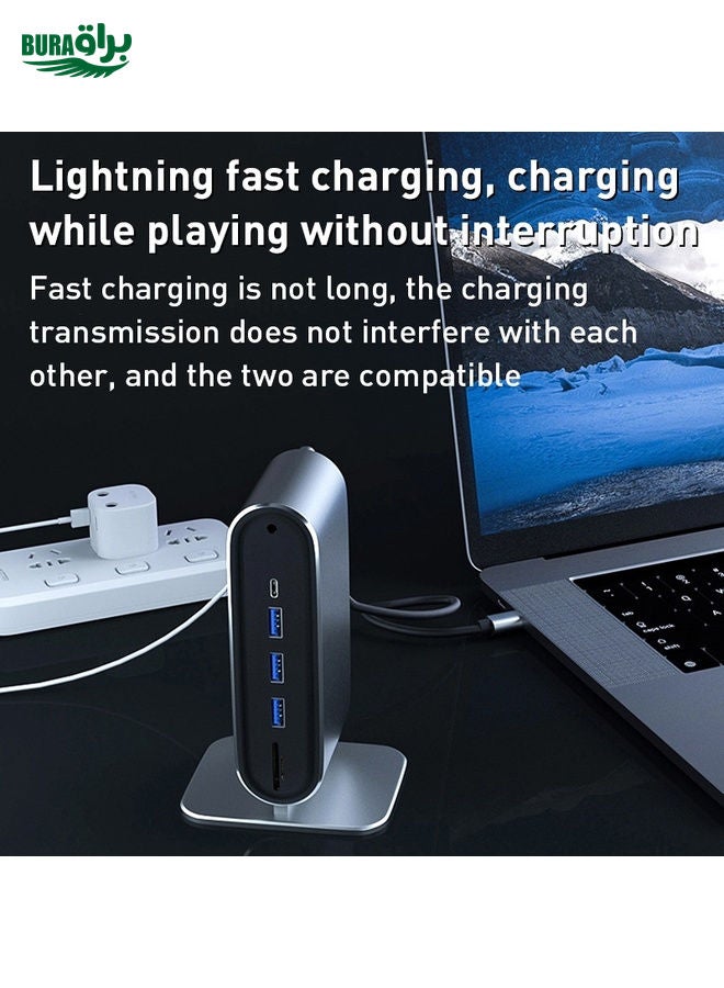 BYL-2201 12 in 1 USB-C / Type-C HUB Adapter