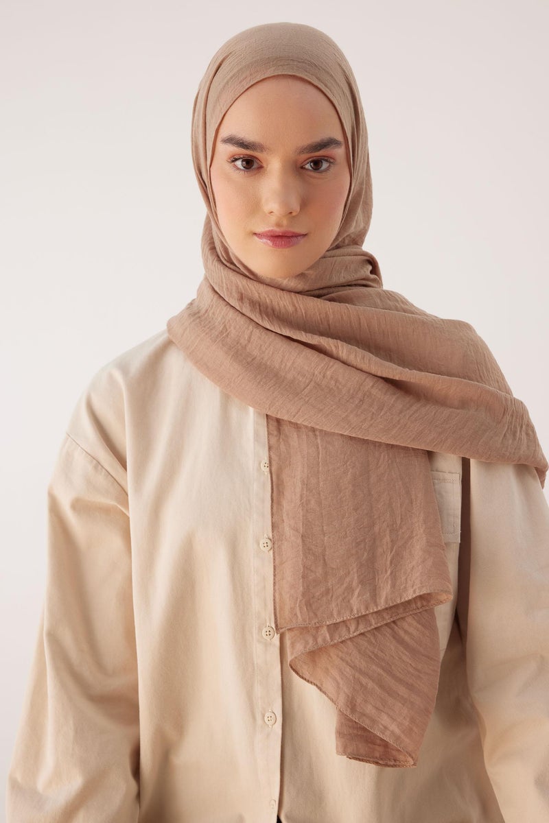 DeFacto Beige Woman Woman Woven Hijab Shawl Casual - Image 1