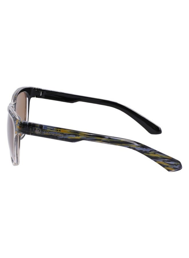 Dragon Unisex Kaj Sunglasses - Rob Resin Frame | LL Brown Lens - Image 3