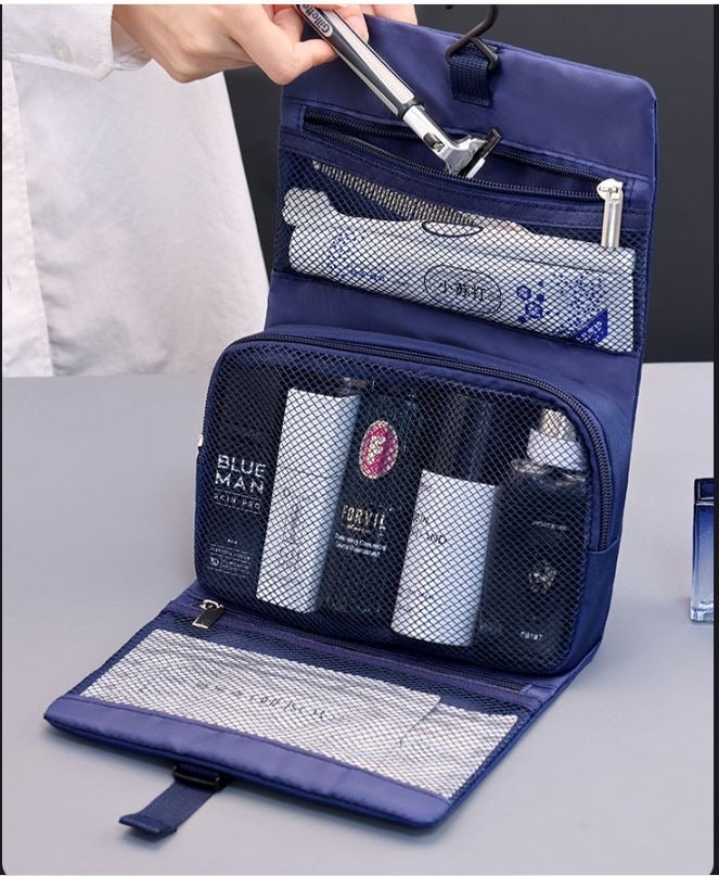 2-in-1 Snap Travel Toiletry Bag - Portable, Multi-Functional, Large Capacity Folding Organizer - Image 4