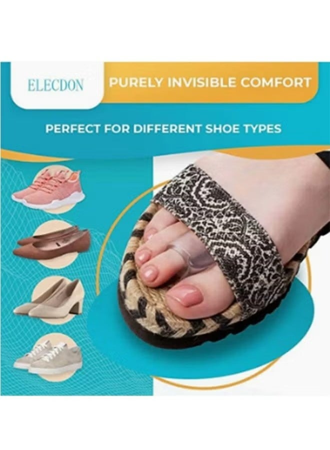 4 PCS Toe Spacers, Gel Applicator Toe Separators for Bunions, Correction of Crooked Foot Care Toe Splitter - Image 4