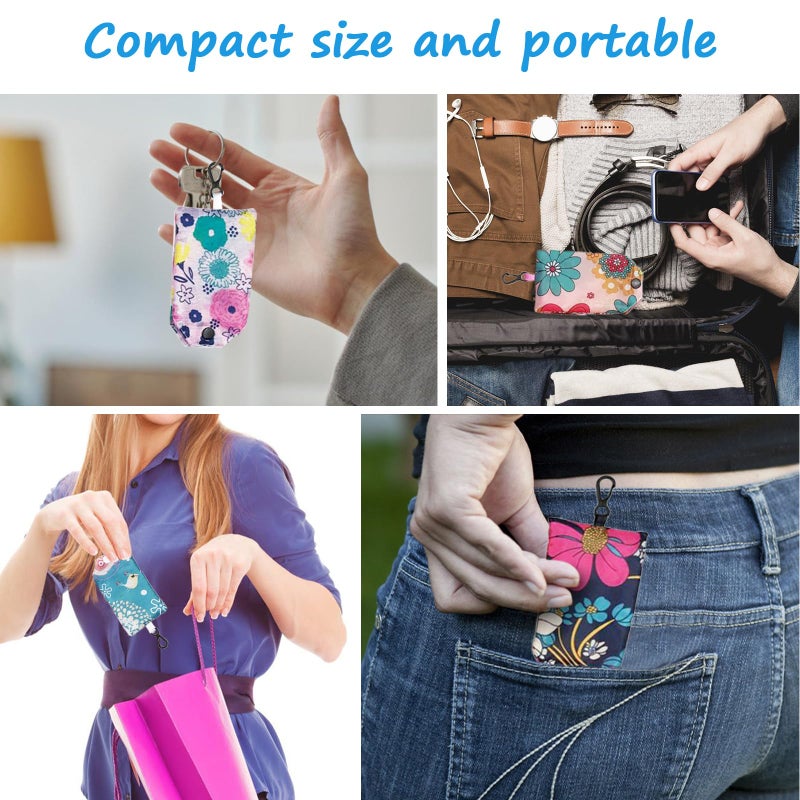 DENGXINWEI 6 Pcs Reusable Shopping Bags Foldable, Machine Washable Shopping Grocery Bags in Pocket , Eco-Friendly Travel Recycle Shopping Bags, Waterproof Pouch Tote Bags for Daily Shopping Supplies load - Image 4