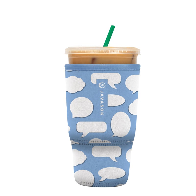 Sok It Java Sok Iced Coffee & Cold Soda Insulated Neoprene Cup Sleeve (Big Ideas, Large: 30-32oz) - Image 1