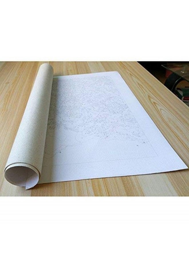 TREXEE Oil Paint by Number Painting kit | Textured Canvas with Painiting Brush | DIY Paint by Numbers Kit Acrylic Easy Hobby Non Toxic Pigment Paint |16 * 20 Inch Without Frame (Color 006) - Image 5