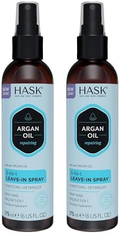 HASK HASK Argan Oil 5in1 Leave In Conditioner Spray repairing for all hair types colour safe gluten free sulfate free paraben free 1 175ml Bottle  - Image 1