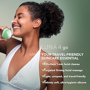 FOREO Luna 4 go Face Cleansing Brush Firming Massager Luna MicroFoam Cleanser 20 100ml Wash Pore Minimizer Facial Skin Care Products for All Skin Types - Image 3