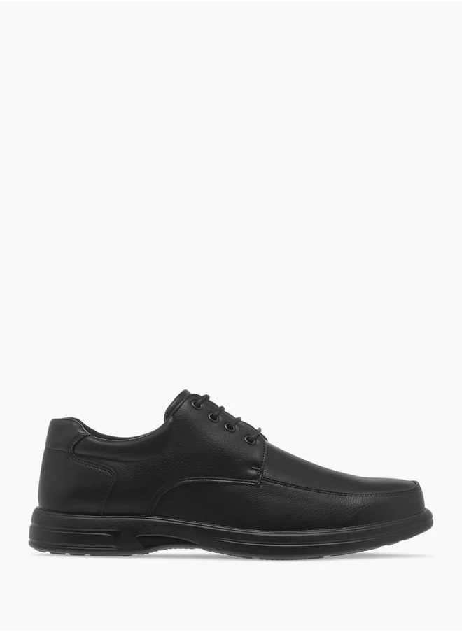 LBL by Shoexpress Men Panelled Shoes with Lace-Up Closure