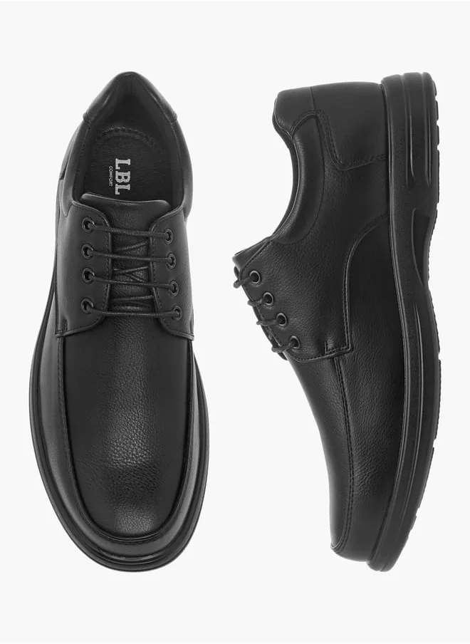 LBL by Shoexpress Men Panelled Shoes with Lace-Up Closure