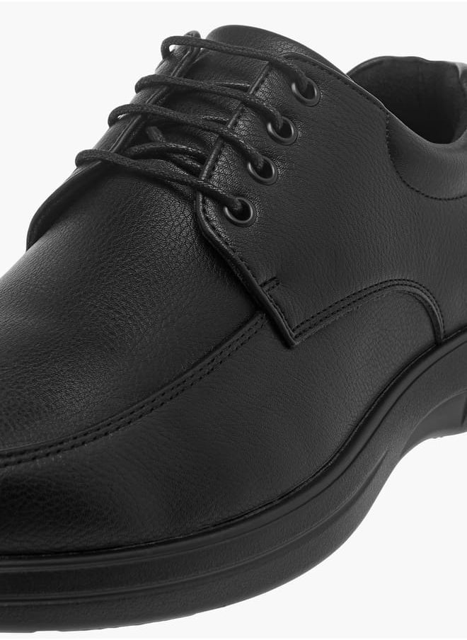 LBL by Shoexpress Men Panelled Shoes with Lace-Up Closure  - Image 4