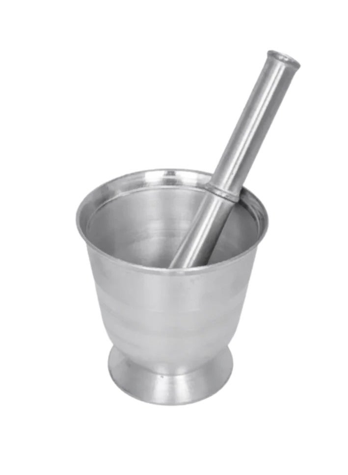 Ayda مدقة و هاون من الألمنيوم خالبتا مهشر خلدستا مطحنة توابل، 13x13x12 سم