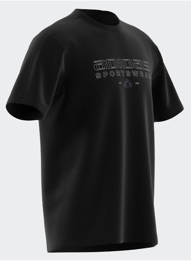 Tech Linear Graphic T-Shirt