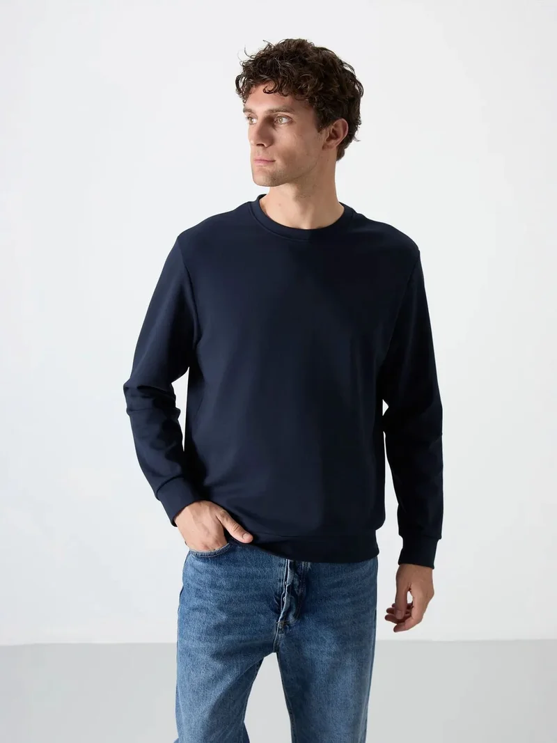 تومي لايف TOMMY Men's Plain Crew Neck Sweatshirt