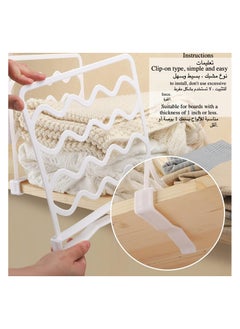 Anmi Closet Shelf Divider , Suitable For Kitchen Office Home ( White)  - Image 2