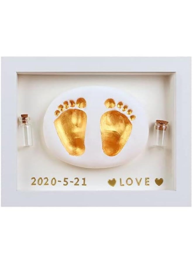 Gonice Baby Handprint and Footprint Makers Kit Keepsake for Newborn Boys & Girls, Personalized Baby Frame Ornament, Memory Art Baby Gifts for Baby Registry Nursery Décor  - Image 1