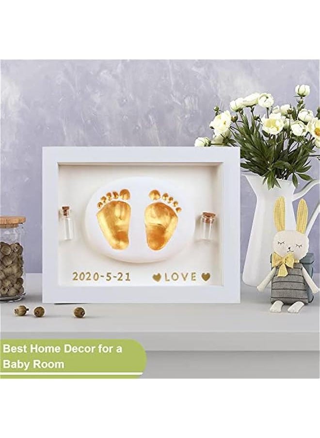 Gonice Baby Handprint and Footprint Makers Kit Keepsake for Newborn Boys & Girls, Personalized Baby Frame Ornament, Memory Art Baby Gifts for Baby Registry Nursery Décor  - Image 4