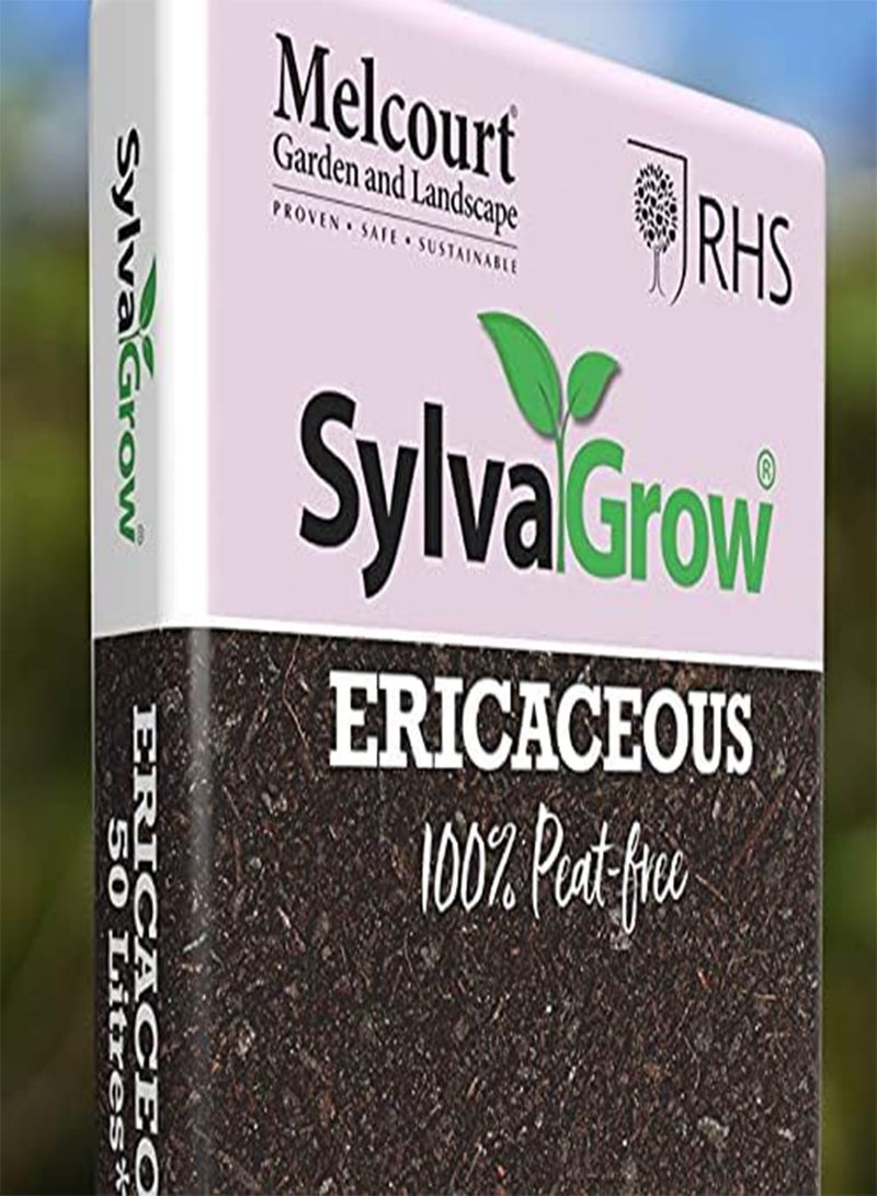 GGOOT RHS SylvaGrow Ericaceous Compost, Peat Free, Professional Grade, 1 x 50 Litre Bag