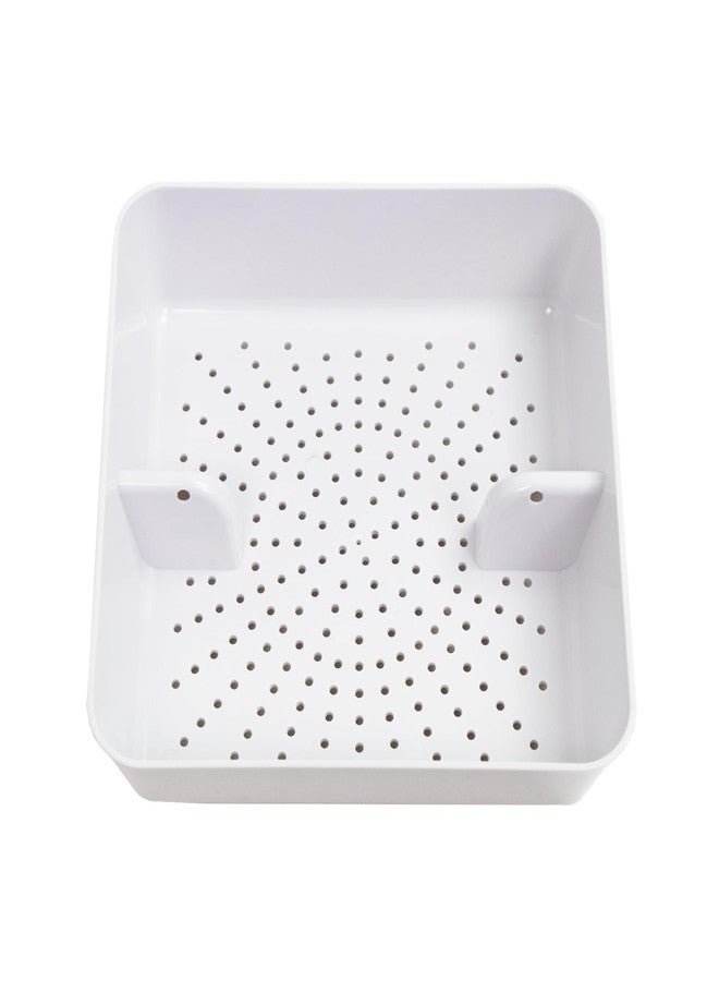 Leyso Floor Sink Commercial Drain Cover Strainer ABS Plastic Drop-in Basket 8-1/2" x 8-1/2" x 2-1/4" (2"H ABS) - Suitable for Kitchen, Restaurant, bar, Buffet - Image 1