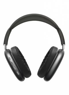 P9 Wireless Bluetooth 5.0 Over-Ear Headset with Mic & Noise Cancellation, High-Quality Sound, Up to 40 Hours Battery, Black/Silver