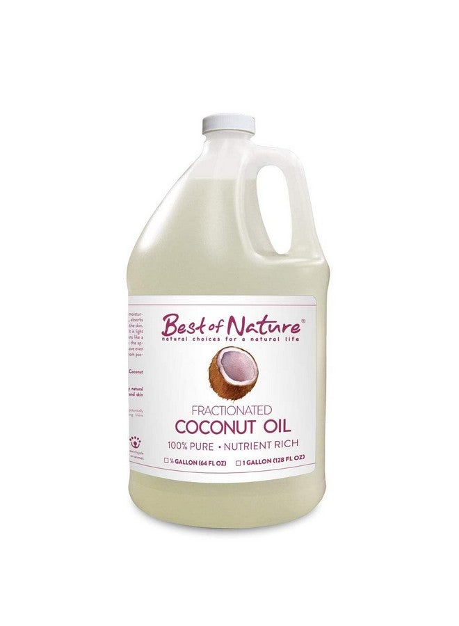 بست أوف نيتشر زيت جوز الهند النقي المجزأ بنسبة 100%، زيت التدليك والجسم السائل Mct، مرطب غير معطر للشعر، البشرة، الوجه، حامل للعلاج العطري للزيوت العطرية بحجم كبير - Image 1