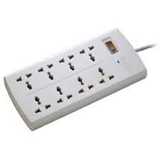 Huntkey Extension Board Power Strip Rebel Mini USB Keyboard LED Light 8 Sockets Spike Guard Medium - Image 1