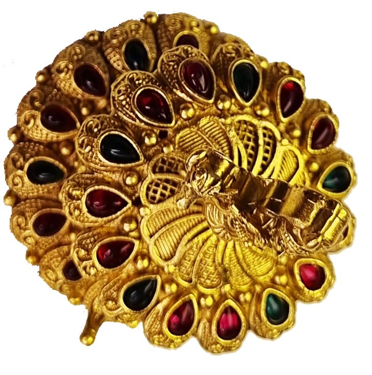ADZOY Premium Handcrafted Lord Krushna with Cow and Fluet for Wedding | Haldi | Sindoor | Kumkum | Chandan | Dabbi Handmade Pure Brass Material Box - Image 5