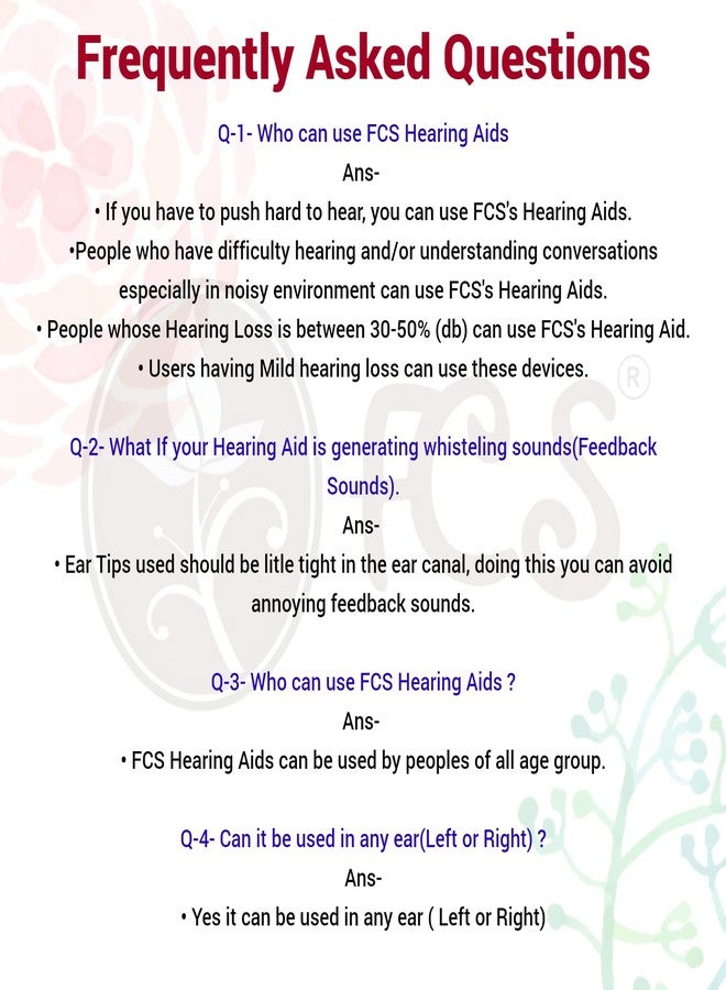 FCS Personal Sound Amplifier Adults or Elderly Deaf people (K-188 CIC Hearing Aid) For Mild hearing loss (3 Month Seller Warranty) - Image 2