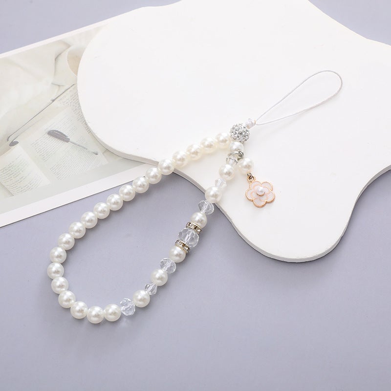 Xiaoxiangfeng Pearl Mobile Phone Chain Xiaohua Pendant Mobile Phone Lanyard Mobile Phone Case Beaded Pendant Anti-Drop Chain For Women - Image 3