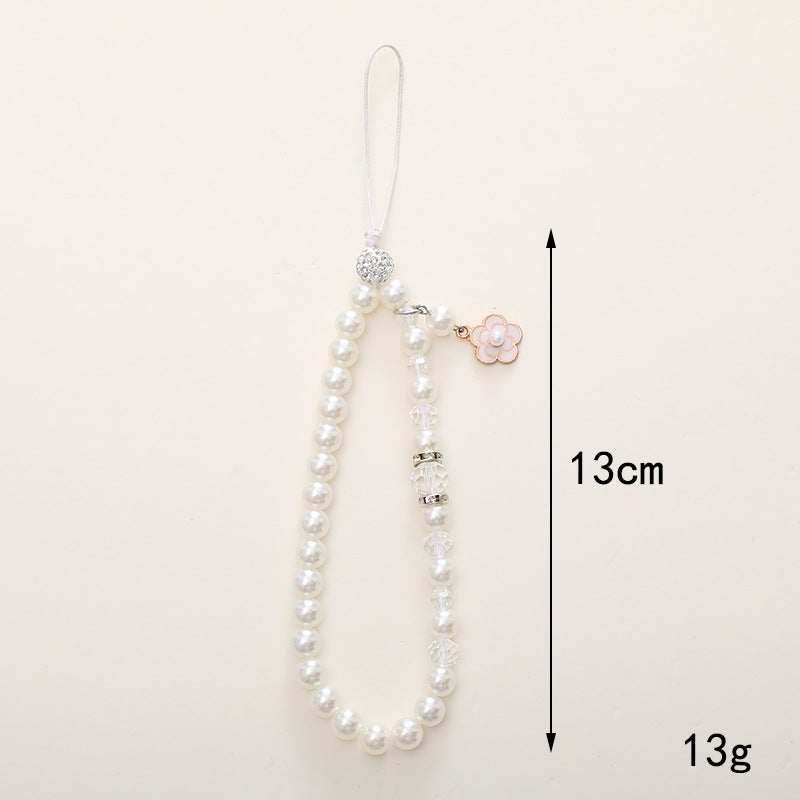 Xiaoxiangfeng Pearl Mobile Phone Chain Xiaohua Pendant Mobile Phone Lanyard Mobile Phone Case Beaded Pendant Anti-Drop Chain For Women - Image 5