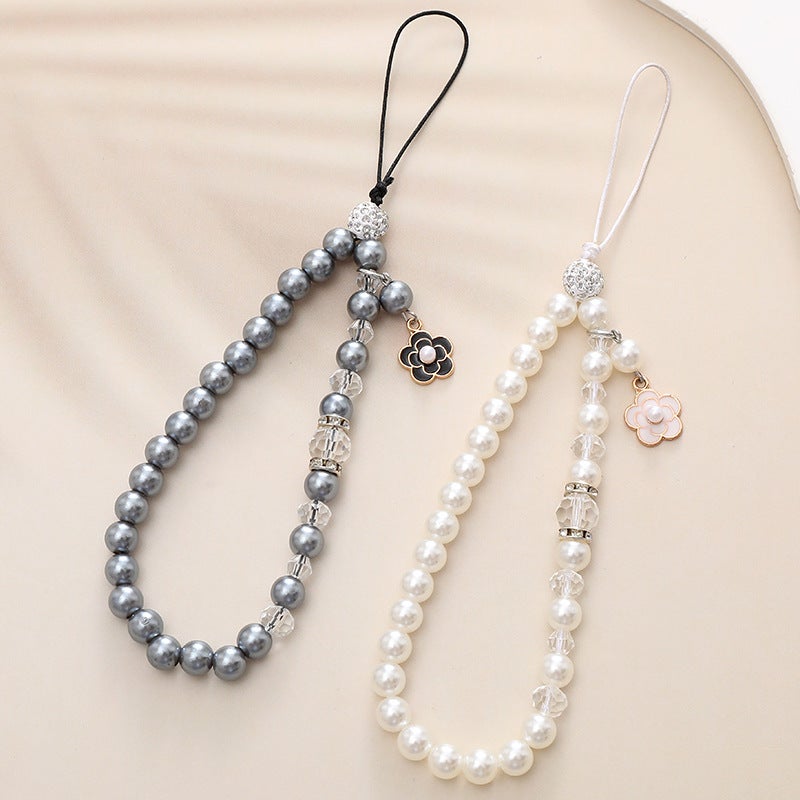 Xiaoxiangfeng Pearl Mobile Phone Chain Xiaohua Pendant Mobile Phone Lanyard Mobile Phone Case Beaded Pendant Anti-Drop Chain For Women - Image 2