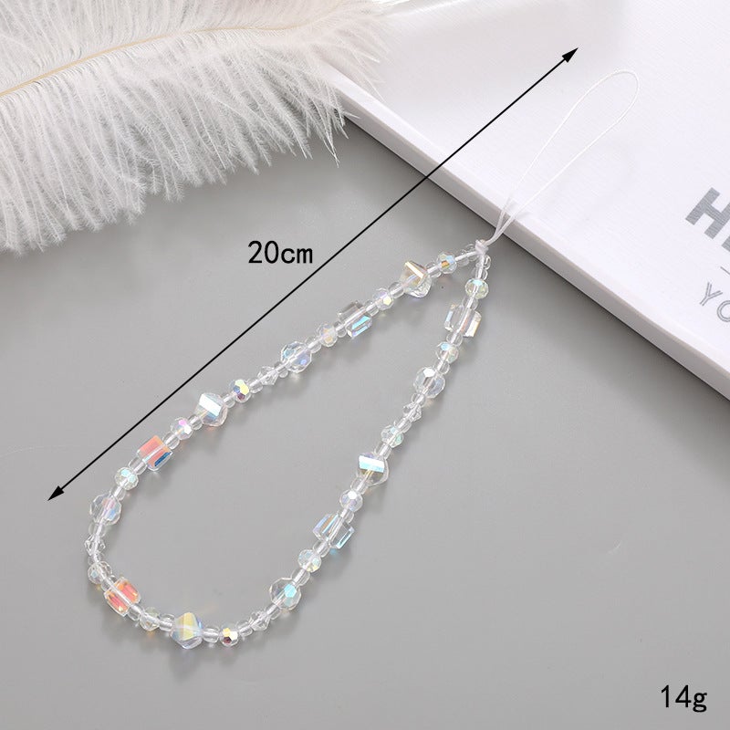 Xiaoxiangfeng Pearl Mobile Phone Chain Xiaohua Pendant Mobile Phone Lanyard Mobile Phone Case Beaded Pendant Anti-Drop Chain For Women - Image 1
