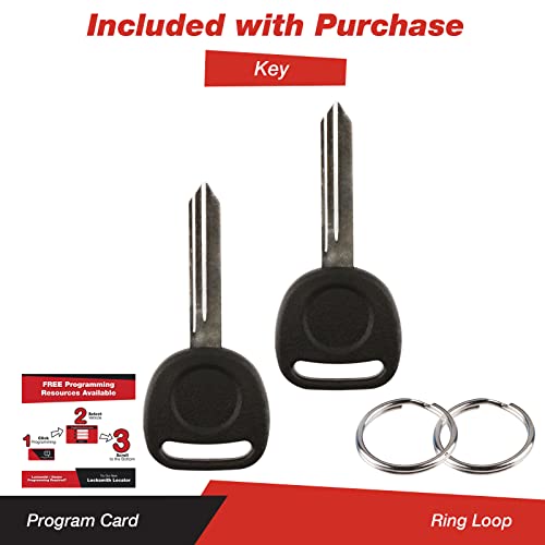 KeylessOption Keyless Entry Remote Car Key Fob and Key Replacement for 15732803 (Pack of 2) - Image 5