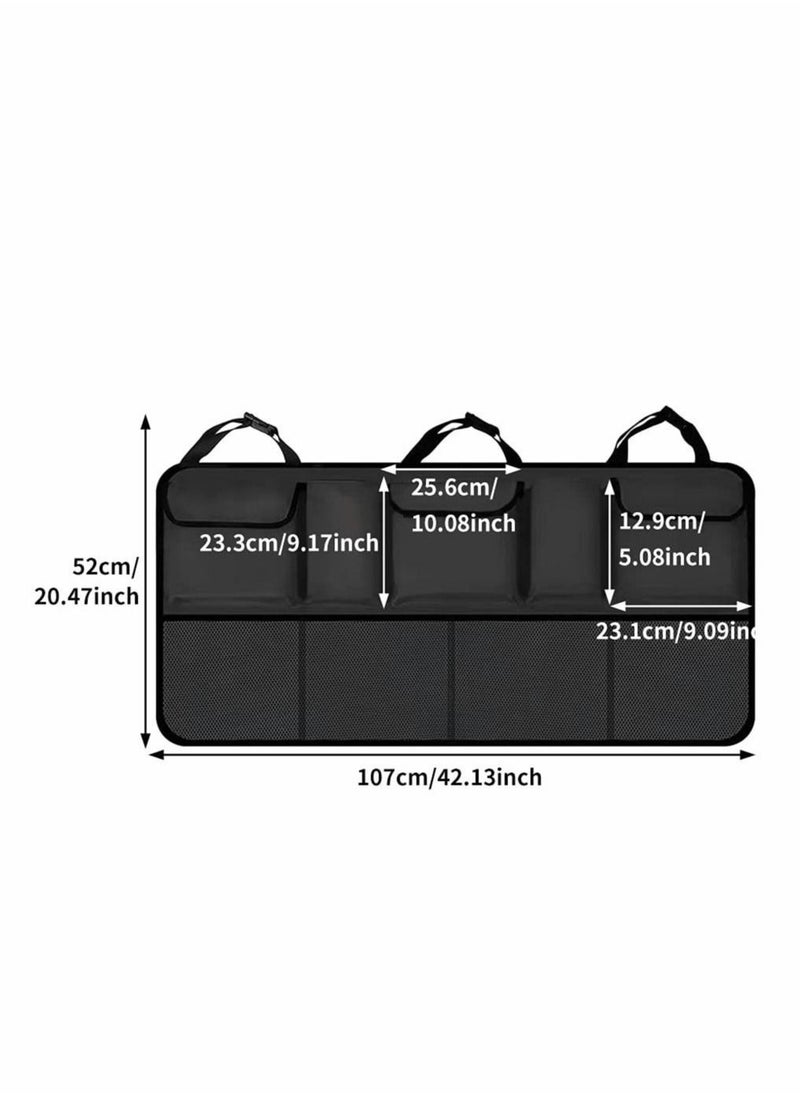 Car Boot Organiser Super Capacity Car Organiser,Hanging Car, SUVBackseat Foldable Car Saving Space Organizer, Equipped With Car Boot Tidy Storage Bag, Space Saving Exper