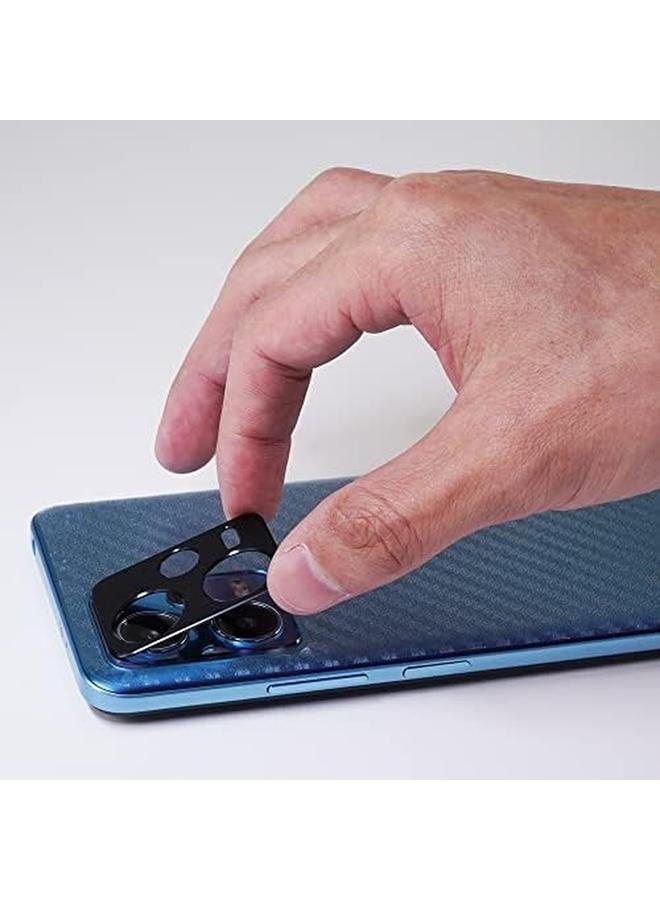 erorex Screen Protector For Redmi Note 12 Pro 5G Redmi Note 12 Pro Plus 5G 6.67" With 2Pcs Tempered Glass 1Pc Camera Len Protector 1Pc Backing Carbon Fiber Film Fingerprint Reader Easy To Install - Image 5