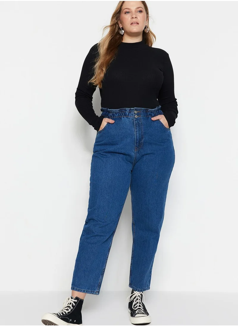 ترينديول كيرف High Waist Mom Jeans