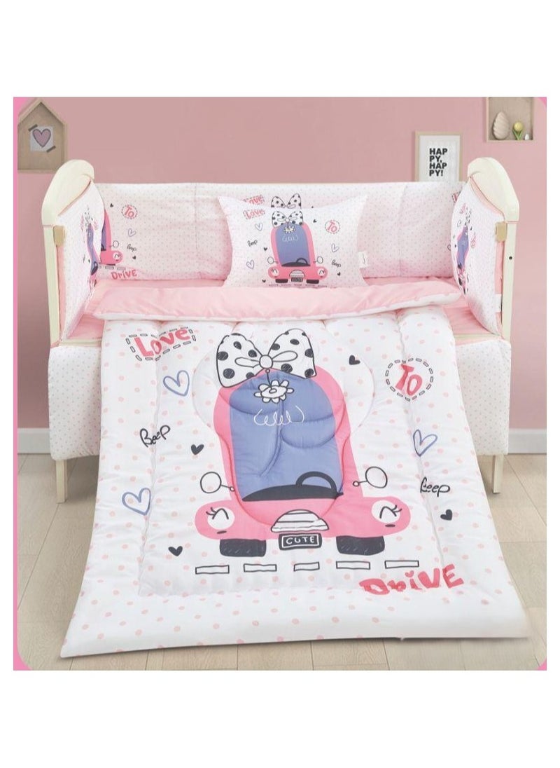 SMART HOME Baby bed sheet set, mattress set, set consisting of a baby quilt, 90x145 cm  - Image 1
