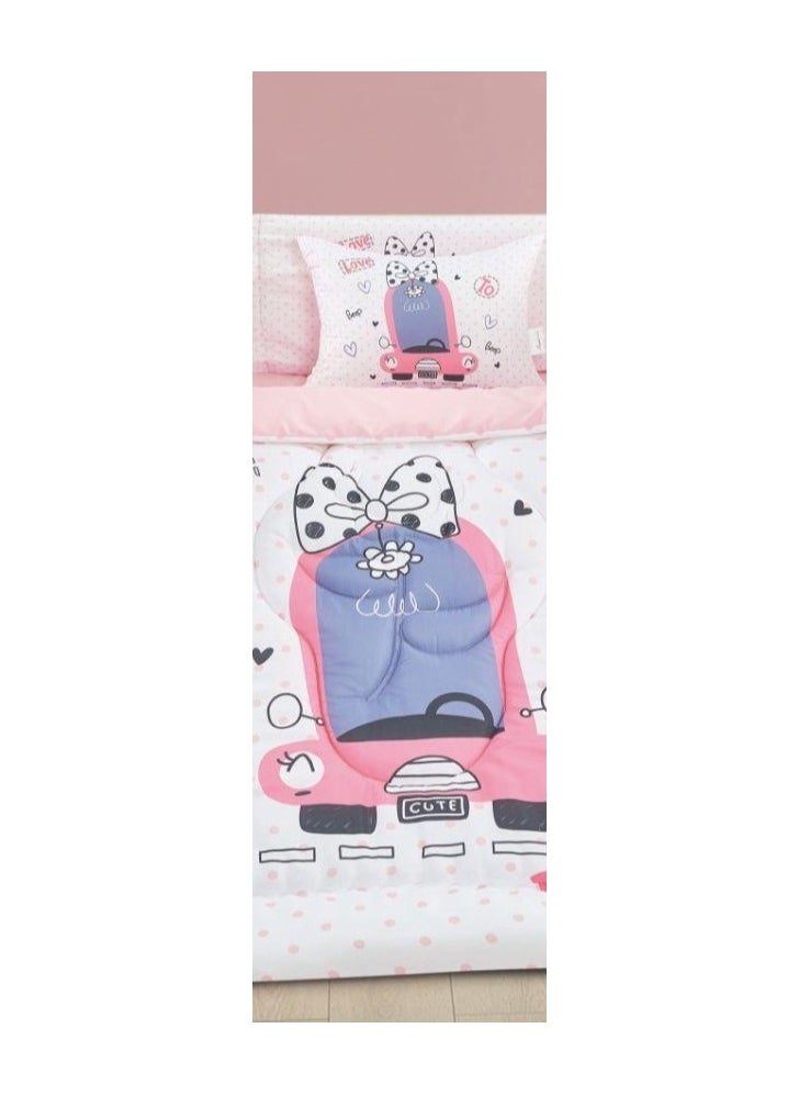 SMART HOME Baby bed sheet set, mattress set, set consisting of a baby quilt, 90x145 cm  - Image 3