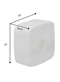 QUARSON QUARSON CCTV Box PVC WeatherResistant 4X4 Survillance Camera Mounting Juction Box With Brass Nuts Fitting Pack of 250 White 2  - Image 3