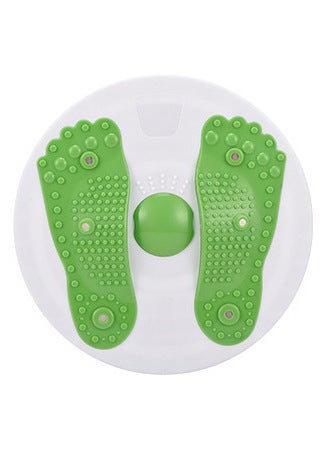 Generic Magnetic Waist Twist Disk Fitness Sports Home Use Plastic Shaping Device Foldable Office Home Use Lightweight Green Twist Plate 