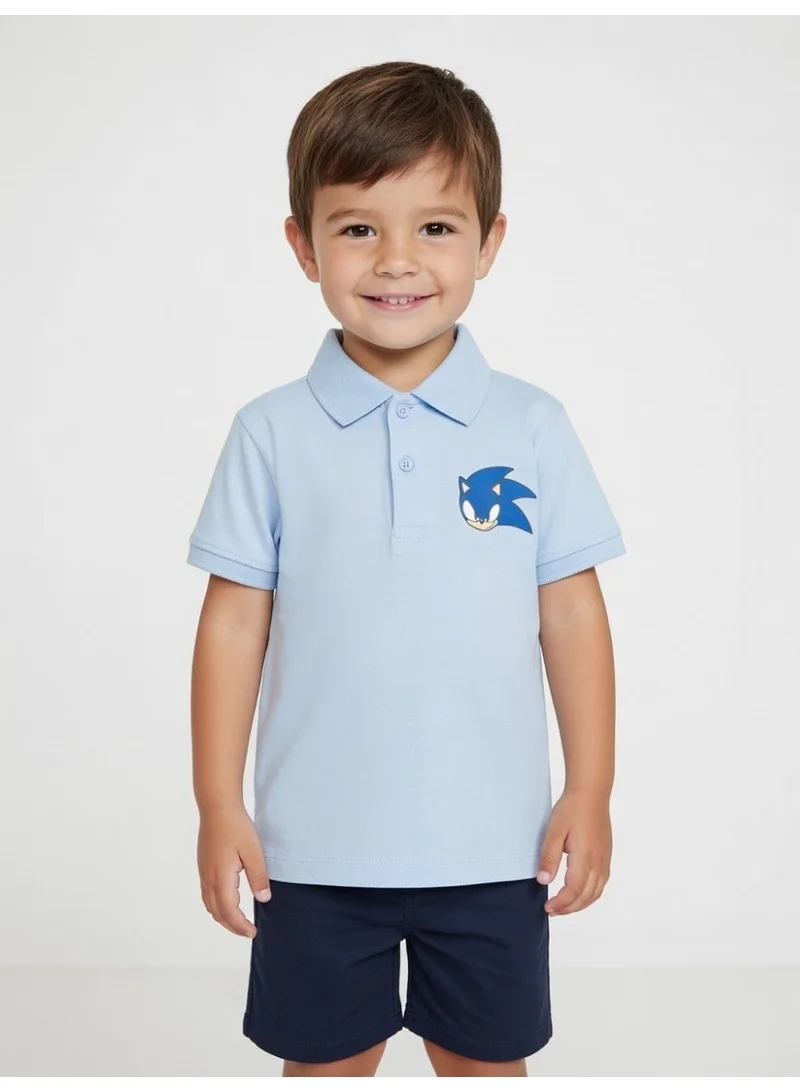 SONIC Sonic | Boys Polo T-Shirt | Blue