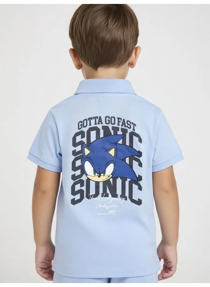 SONIC Sonic | Boys Polo T-Shirt | Blue