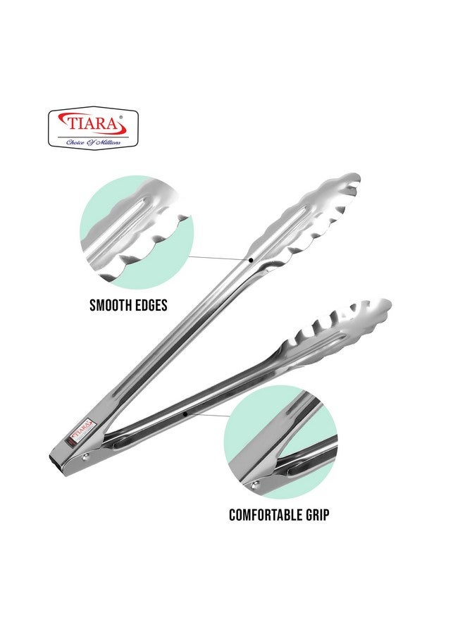 Tiara ملاقط مطبخ تيارا كروتي - للطبخ والتقديم - سلطة، خبز، روتي، شيمتا باربكيو، متعددة الاستخدامات (1) - Image 4