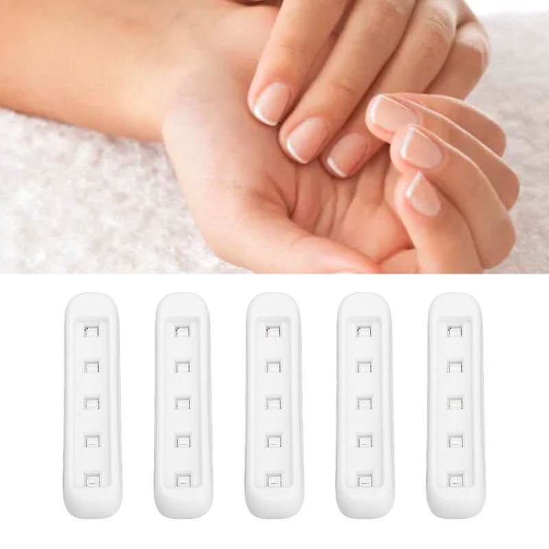 5Pcs UV Curing Light 5 LED Beads USB Mini Multifunctional UV Resin Light for Nail Art 395nm Black Rectangle - Image 5