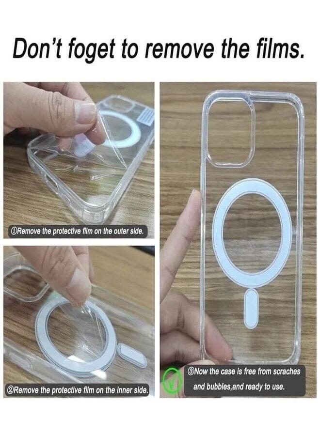 بروماس جراب حماية شفاف رفيع من ماج سيف لهاتف آيفون 15 برو ماكس - Image 3