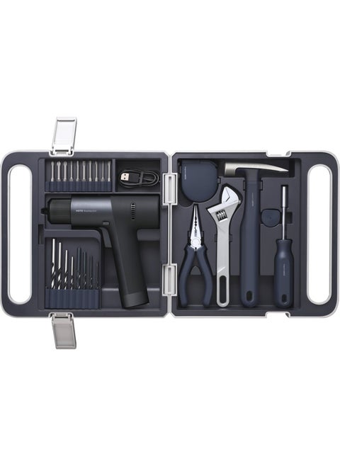Cordless Brushless Drill Tool Set,Variable Speed,Hidden Buckle,Unique LED Screen,Intelligent Digital Display, Safe, Exquisite and Practical, High-end Drill Kit for Home/Daily Use