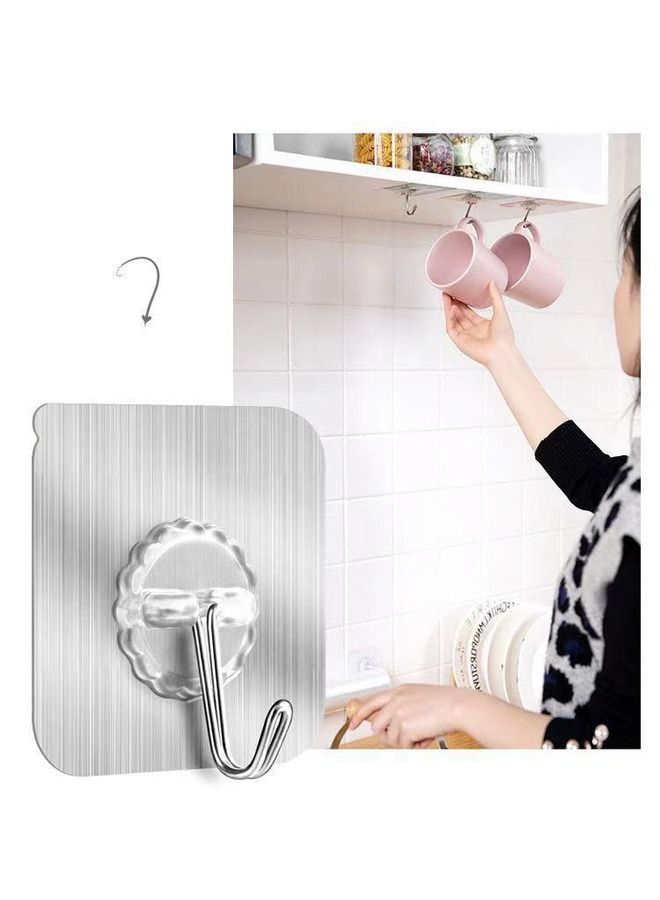 fashionhome 10-Pieces Self Adhesive Heavy Duty Hooks  - Image 3